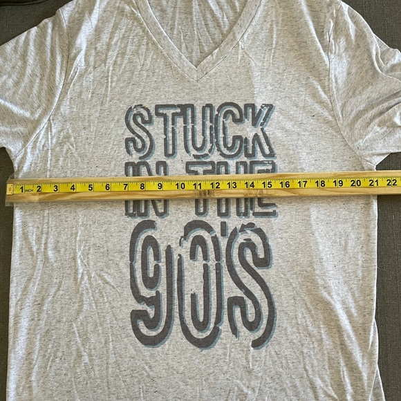 Bella canvas V Neck t shirt Stuck In The 90’s - Picture 7 of 10